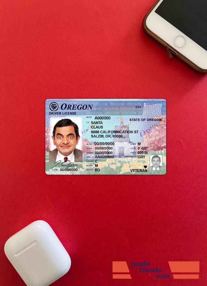 USA Oregon DL photolook FRONT PSD template